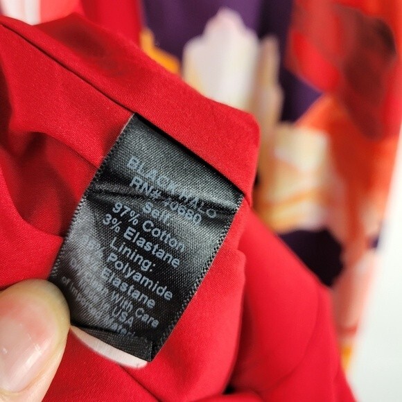 Black Halo Rohan Watercolor Floral Sleeveless Pencil Midi Sheath Dress 8 - Picture 12 of 13